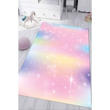 Napoli Home Dijital Baskılı Kaymaz Tabanlı Yıkanabilir Renkli Çocuk Odası Halısı NHÇ-HP-609