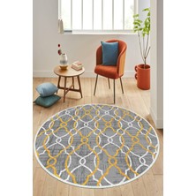 Napoli Home Dijital Baskılı Kaymaz Taban Yıkanabilir Yuvarlak Salon Halısı ve Mutfak Halısı NHY-HY-1055