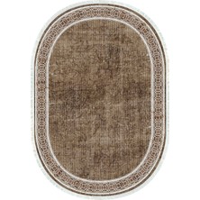 Napoli Home Dijital Baskılı Kaymaz Taban Yıkanabilir Oval Salon  Halısı Mutfak Halısı ve Yolluk NHO-HT-239
