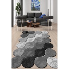 Napoli Home Dijital Baskılı Kaymaz Taban Yıkanabilir Lazer Kesim Salon Halısı ve Yolluk NH-LZR-HT-883