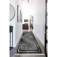 Napoli Home Dijital Baskılı Kaymaz Taban Yıkanabilir Modern Desenli Koridor Halısı Yolluk NHU-HT-1260