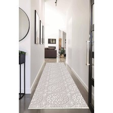 Napoli Home Dijital Baskılı Kaymaz Taban Yıkanabilir Modern Desenli Koridor Halısı Yolluk NHU-HS-407