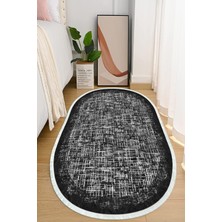 Napoli Home Dijital Baskılı Kaymaz Taban Yıkanabilir Oval Salon  Halısı Mutfak Halısı ve Yolluk NHO-HT-181