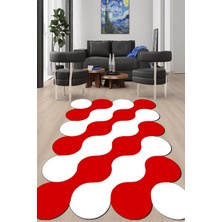 Napoli Home Dijital Baskılı Kaymaz Taban Yıkanabilir Lazer Kesim Salon Halısı ve Yolluk NH-LZR-HT-886