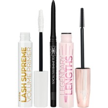 Avon Legendary Lengths Maskara Glimmersticks Göz Kalemi ve Lash Supreme Maskara Bazı Paketi