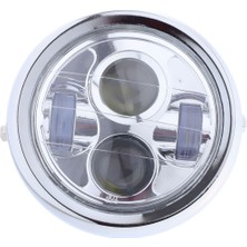 Wetnwind 6.5 "inç Motosiklet Far Drl Cafe Racer White Için LED Yuvarlak Işık - 114 cm (Yurt Dışından)