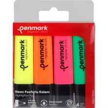 Penmark Fosforlu Kalem 4'lü Karışık Renk Neon