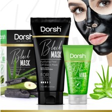 Dorsh Soyulabilir Siyah Maske 75 ml + Nemlendirici Aloe Vera Jel 40 ml