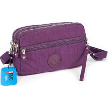 Nemo Bags Kadın Büyük Cüzdan Su Geçirmez 4 Gözlü Bileklikli ve Askılı (1.30CM) 20X12CM