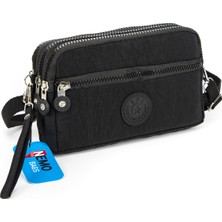 Nemo Bags Kadın Büyük Cüzdan Su Geçirmez 4 Gözlü Bileklikli ve Askılı (1.30CM) 20X12CM