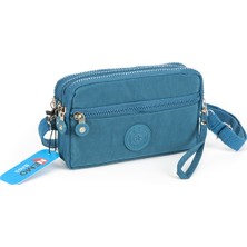Nemo Bags Kadın Büyük Cüzdan Su Geçirmez 4 Gözlü Bileklikli ve Askılı (1.30CM) 20X12CM
