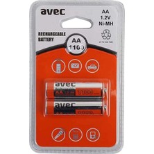 Avec Erp Avec Aa Şarjlı Kalem Pil 1100 Mah 2'li