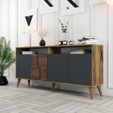 Variant Mobilya Variant Milan 160 cm Konsol - Ceviz / Antrasit