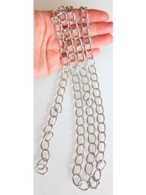 Angel Çanta Aksesuar Gümüş Renk Ince Çanta Zinciri 120 cm