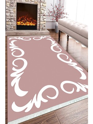 Napoli Home Dijital Baskılı Dekoratif Kaymaz Taban Yıkanabilir Salon Halısı Mutfak Halısı ve Yolluk NH-HT-872
