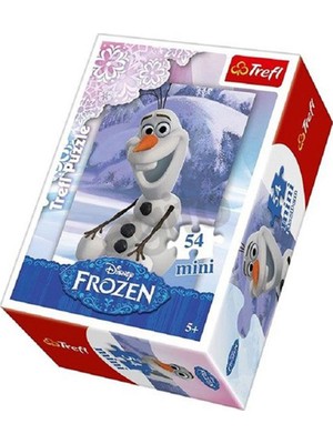 Güçlü Plastik Olaf Karlar Ülkesi Mini Puzzle Serisi 54 Parça