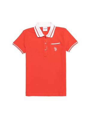 U.S. Polo Assn. Kız Çocuk Kırmızı T-Shirt 50252265-VR213