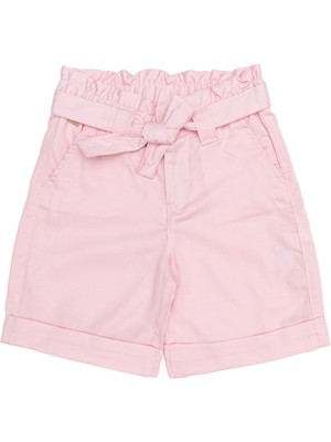 U.S. Polo Assn. Kız Çocuk Pudra Dokuma Şort 50246416-VR042