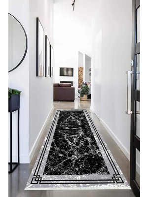Napoli Home Dijital Baskılı Kaymaz Taban Yıkanabilir Modern Desenli Koridor Halısı Yolluk NHU-HS-298