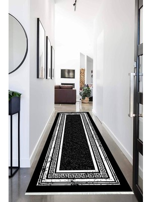 Napoli Home Dijital Baskılı Kaymaz Taban Yıkanabilir Modern Desenli Koridor Halısı Yolluk NHU-HT-1600