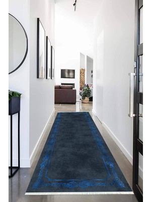 Napoli Home Dijital Baskılı Kaymaz Taban Yıkanabilir Modern Desenli Koridor Halısı Yolluk NHU-HT-1018