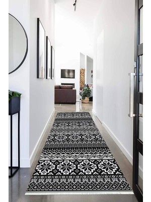 Napoli Home Dijital Baskılı Kaymaz Taban Yıkanabilir Modern Desenli Koridor Halısı Yolluk NHU-HT-216