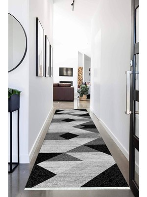 Napoli Home Dijital Baskılı Kaymaz Taban Yıkanabilir Modern Desenli Koridor Halısı Yolluk NHU-SD-415