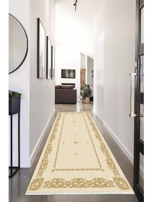 Napoli Home Dijital Baskılı Kaymaz Taban Yıkanabilir Modern Desenli Koridor Halısı Yolluk NHU-SD-411