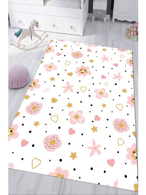 Napoli Home Dijital Baskılı Kaymaz Tabanlı Yıkanabilir Çocuk Odası Halısı NHÇ-HP-596