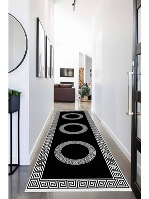 Napoli Home Dijital Baskılı Kaymaz Taban Yıkanabilir Modern Desenli Koridor Halısı Yolluk NHU-HS-418