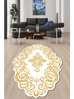 Napoli Home Dijital Baskılı Kaymaz Taban Yıkanabilir Lazer Kesim Salon Halısı ve Yolluk NH-LZR-HT-891