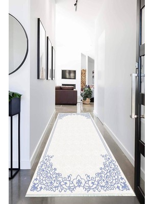 Napoli Home Dijital Baskılı Kaymaz Taban Yıkanabilir Modern Desenli Koridor Halısı Yolluk NHU-HK-150