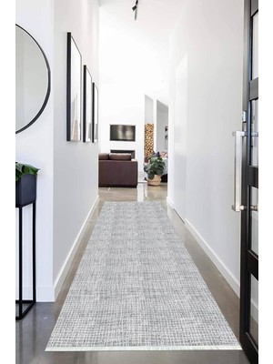 Napoli Home Dijital Baskılı Kaymaz Taban Yıkanabilir Sade Desenli Koridor Halısı Yolluk NHU-HY-1234