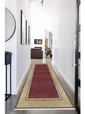 Napoli Home Dijital Baskılı Kaymaz Taban Yıkanabilir Modern Desenli Koridor Halısı Yolluk NHU-HT-130