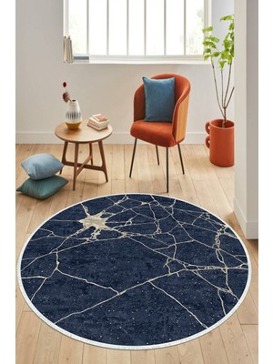 Napoli Home Dijital Baskılı Kaymaz Taban Yıkanabilir Yuvarlak Salon Halısı ve Mutfak Halısı NHY-HT-259