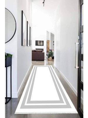 Napoli Home Dijital Baskılı Kaymaz Taban Yıkanabilir Modern Desenli Koridor Halısı Yolluk NHU-HT-1560