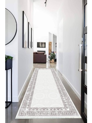 Napoli Home Dijital Baskılı Kaymaz Taban Yıkanabilir Modern Desenli Koridor Halısı Yolluk NHU-HT-1119