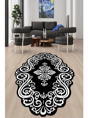 Napoli Home Dijital Baskılı Kaymaz Taban Yıkanabilir Lazer Kesim Salon Halısı ve Yolluk NH-LZR-HT-890