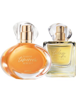 Avon TTA Today & TTA Tomorrow Kadın EDP Parfüm Seti 2×50 ml – Çiçeksi ve Odunsu Notalar, Şık Hediyelik Kutu