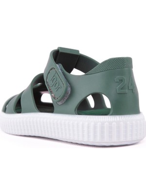 Igor S10289 Nico Çocuk Salvia Koyu Beyaz Yeşil Sandalet