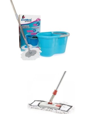Zambak Temizlik Seti + Nemli Mop Seti Takım