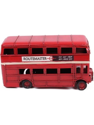 Moryconcept Dekoratif Metal Araba Londra Şehir Otobüsü