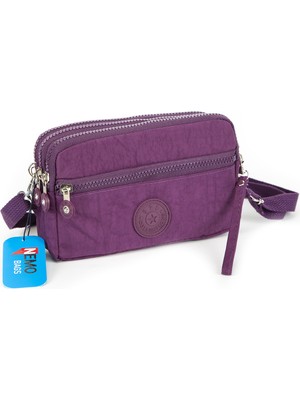 Nemo Bags Kadın Büyük Cüzdan Su Geçirmez 4 Gözlü Bileklikli ve Askılı (1.30CM) 20X12CM