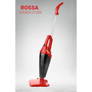 Rossa Dik Elektrikli El Süpürge Dikey Kırmızı Toz Torbasız - Erdem Store
