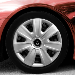 Renault Clio 2 14 Inç Jant Kapağı Amblemli Gri 4'lü Set 108