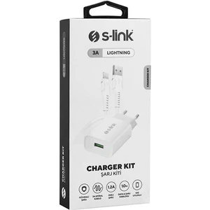 S-link SL-EC10L 1100MA Lightning Şarj Aleti - Beyaz