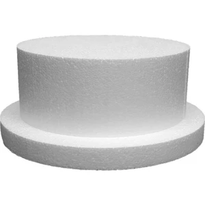 Yuvarlak Strafor Katlı Maket Pasta 35*3 Cm- 25*10 cm