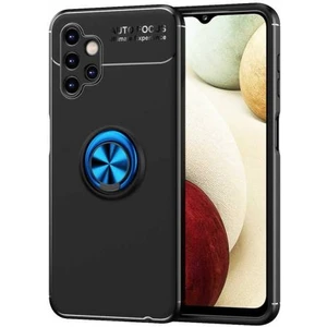 Samsung Galaxy A13 4g Kılıf Silikon Ravel Yüzüklü Standlı + Temperli Kırılmaz Cam