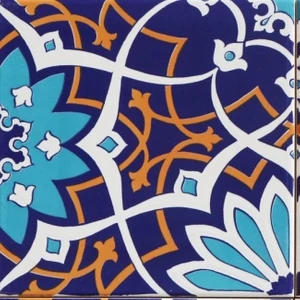 Armada Çini 20x20 cm Sp 202  Çiçek Desen Kütahya Iznik Çini Karo