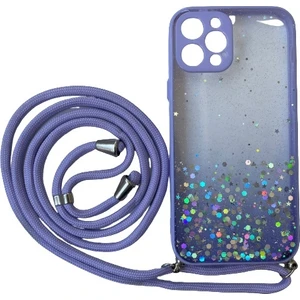 Apple iPhone 11 Kılıf Simli Boyuna Asmalı Ipli Kamera Korumalı Kapak